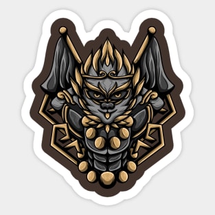 Artwork Illustration Of Monkey King Vector Sticker